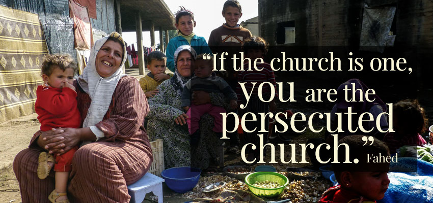 “If the church is one, you are the persecuted church”