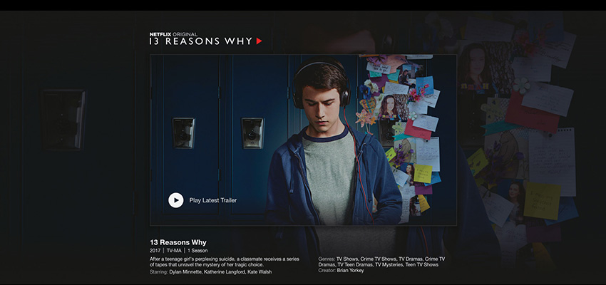 Controversial Netflix series, 13 Reasons Why, focuses on teen suicide