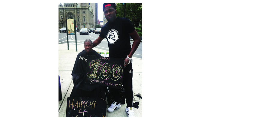 Barber to the homeless rewarded with free shop