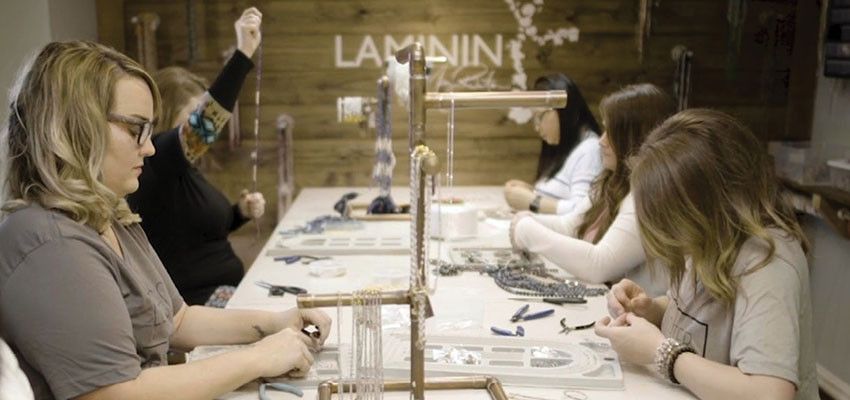 Laminin: jewelry with a purpose