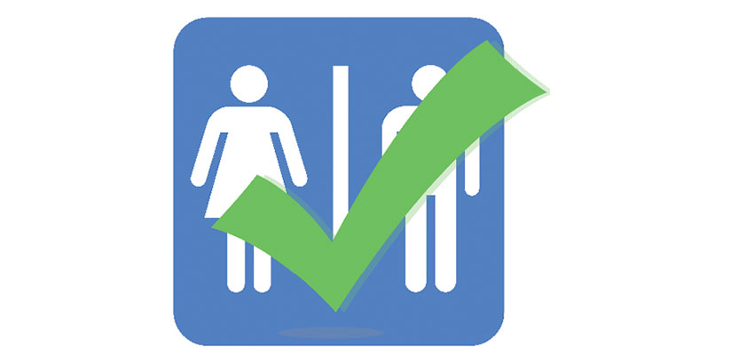 Slight majority favors separate bathrooms